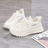 Damen Sportliche Sneaker mit modernem Design und atmungsaktiver Mesh-Oberfläche – Beige