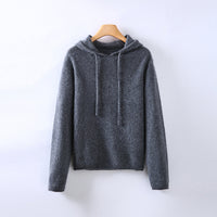 Athena Cashmere Hoodie – Grau