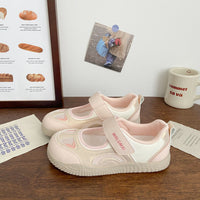 Damen Sportliche Klettverschluss-Sneaker mit atmungsaktivem Obermaterial und dämpfender Sohle – Rosarot