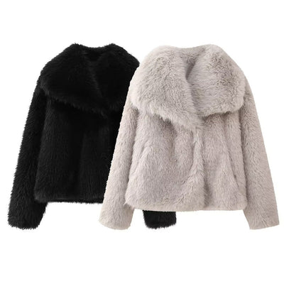 Wikase | Elegante warme Felljacke