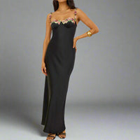 Emilia | Elegantes Maxi Kleid für besondere Anlässe – Schwarz