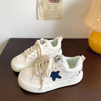 Damen Leinensneakers mit komfortabler Innensohle und modischem Design – Weiß