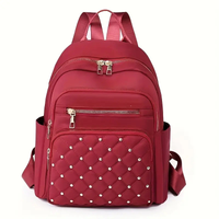 Damen Rucksack Mit Mehreren Taschen | Geräumig – Rot