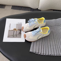 Damen Sportliche Sneakers mit atmungsaktiver Obermaterialstruktur und trendigem Design – Hellblau