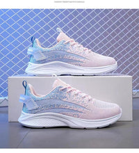 Damen Sportliche Sneakers mit flexibler Dämpfung und atmungsaktivem Obermaterial – Blaurosa