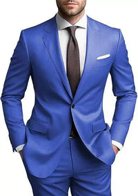 Herren Hochzeitsgast Anzug | Blazer und Hosen – Königsblau