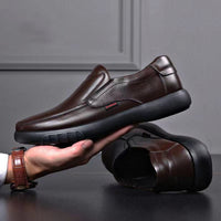 Damen Bequeme Leder Slipper – Braun