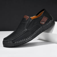 LIO - LEDERLOAFER MIT RUTSCHFESTER SOHLE – Schwarz