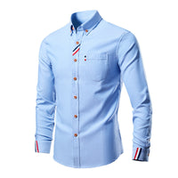 Konstantin | Herren Figurbetontes Business Hemd – Seeblau