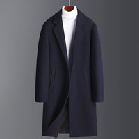Friedrich | Warmer Wollmantel – Marine