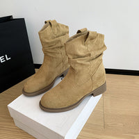 Damen Stiefeletten mit lässigem Schlupfdesign von – Khaki
