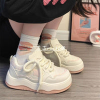 Damen Sneaker mit gepolsterter Sohle und modernem Design – Rosa