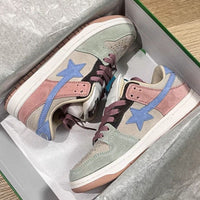 Damen Fashion-Sneaker mit modischem Retro-Design und trendigen Applikationen – Regenbogen