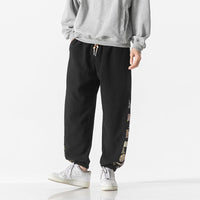 Satoshi | Japanische Cordhose – Schwarz