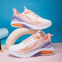 Damen Sportliche Laufschuhe mit atmungsaktivem Mesh-Obermaterial und stoßdämpfender Sohle – Orange