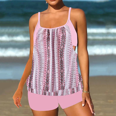 Zweiteiliges Tankini-Set für Damen | Bademode