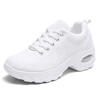 Damen Hochwertige Sport Sneakers mit dämpfender Luftpolstertechnologie – Weiß