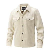 Amadeo | Herren Hemdjacke – Creme