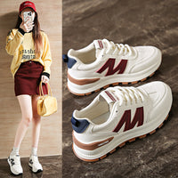 Damen Sportliche Sneakers mit stabiler Profilsohle und atmungsaktivem Obermaterial – Rot