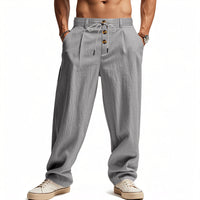 Hendrik | Herren Atmungsaktive Leinenhose – Grau