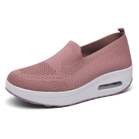 Damen Bequeme Slip-On Sneakers mit Luftpolstertechnologie – Rosa