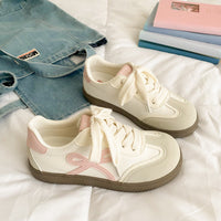 Damen Sneakers im lässigen Retro-Design mit sportlicher Sohle – Creme