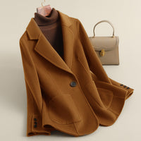 Rennly Wool Blazer Jacket – Braun