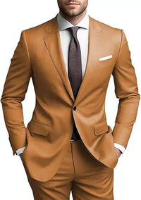 Herren Hochzeitsgast Anzug | Blazer und Hosen – Braun