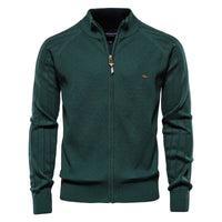 Logan™ | Offene Kragen-Strickjacke – Grün