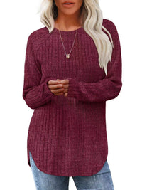 DAME FREIZEIT PULLOVER | BEQUEM, STILVOLL, VIELSEITIG – Rot