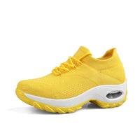 Damen Atmungsaktive Komfort Sneakers mit elastischem Obermaterial – Gelb