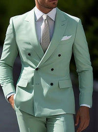 Herren Hochzeitsgast Anzug Slim Fit | Elegant & Modern – Hellgrün
