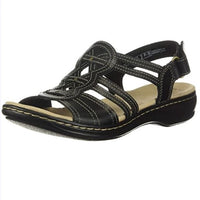 Heidi-Mode | Bequeme Flache Strandsandalen für Den Alltag Stylish & Praktisch – Schwarz