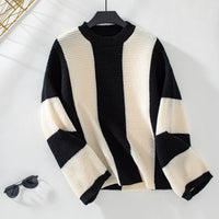 DAME LAESSIGER RUNDHALS STRICKPULLOVER | MODERN, BEQUEM, STILVOLL – Schwarz