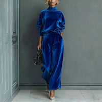 Lironah - Bequemes Freizeit Set Aus Zwei Teilen – Blau