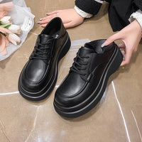 Damen Komfortable Plateauschuhe mit stilvollem Design – Schwarz