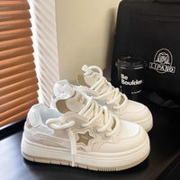Damen Sportliche Sneakers mit modischem Design und bequemer Dämpfung – Unifarben