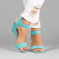 Walbira | Stilvolle Keilsandalen mit Komfort – Blau