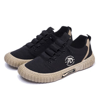 Damen Sportliche Schnürschuhe mit rutschfester Sohle und atmungsaktivem Obermaterial – Schwarz