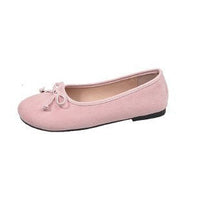 Damen Ballerinas mit feiner Schleifenapplikation – Rosa