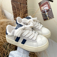 Damen modische Sneakers mit atmungsaktivem Obermaterial und stoßdämpfender Sohle – Creme