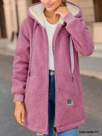 Belinda | Cardigan mit Fleece-Futter – Rosa