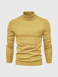 Rollkragen Pullover Herren Baumwolle | Elegant & Bequem – Gelb