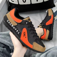 Damen Sportliche Lauf- und Freizeitschuhe mit atmungsaktivem Obermaterial und rutschfester Sohle – Schwarzorange