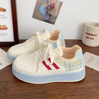 Damen modische und bequeme Sneakers im verzierten Design – Blau