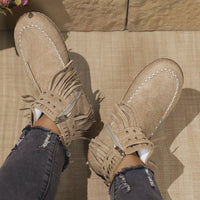 Damen Stilvoll Cowboy Stiefeletten | Bequem – Khaki