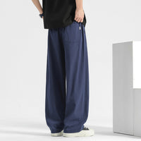 Jonathan | Herren Moderne Wide Leg Freizeithose – Blau