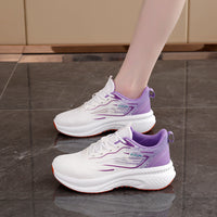 Damen Sportliche Laufschuhe mit rutschfester Sohle und atmungsaktivem Obermaterial – Lila