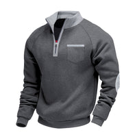 Julian | Herrenpullover modern sportlich und locker – Grau
