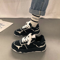Damen Sportliche Freizeitschuhe mit atmungsaktivem Obermaterial und starker Sohle – Schwarz